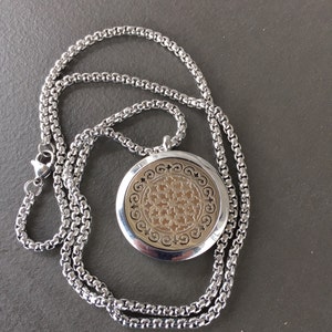 Men's Bullet Essential Oil Diffuser Necklace , Stainless Steel MADE IN ...