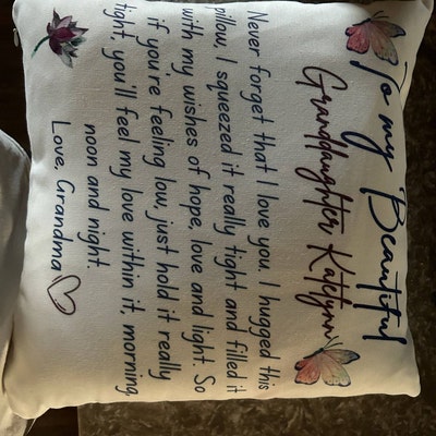 Love Mom Pillow to My Daughter Pillow Case With Pillow, Daughter Gift From Mom Hug in A Pillow ...