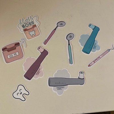 Dental Instrument Stickers, Dental Sticker Pack, Dental Sticker, Dental ...