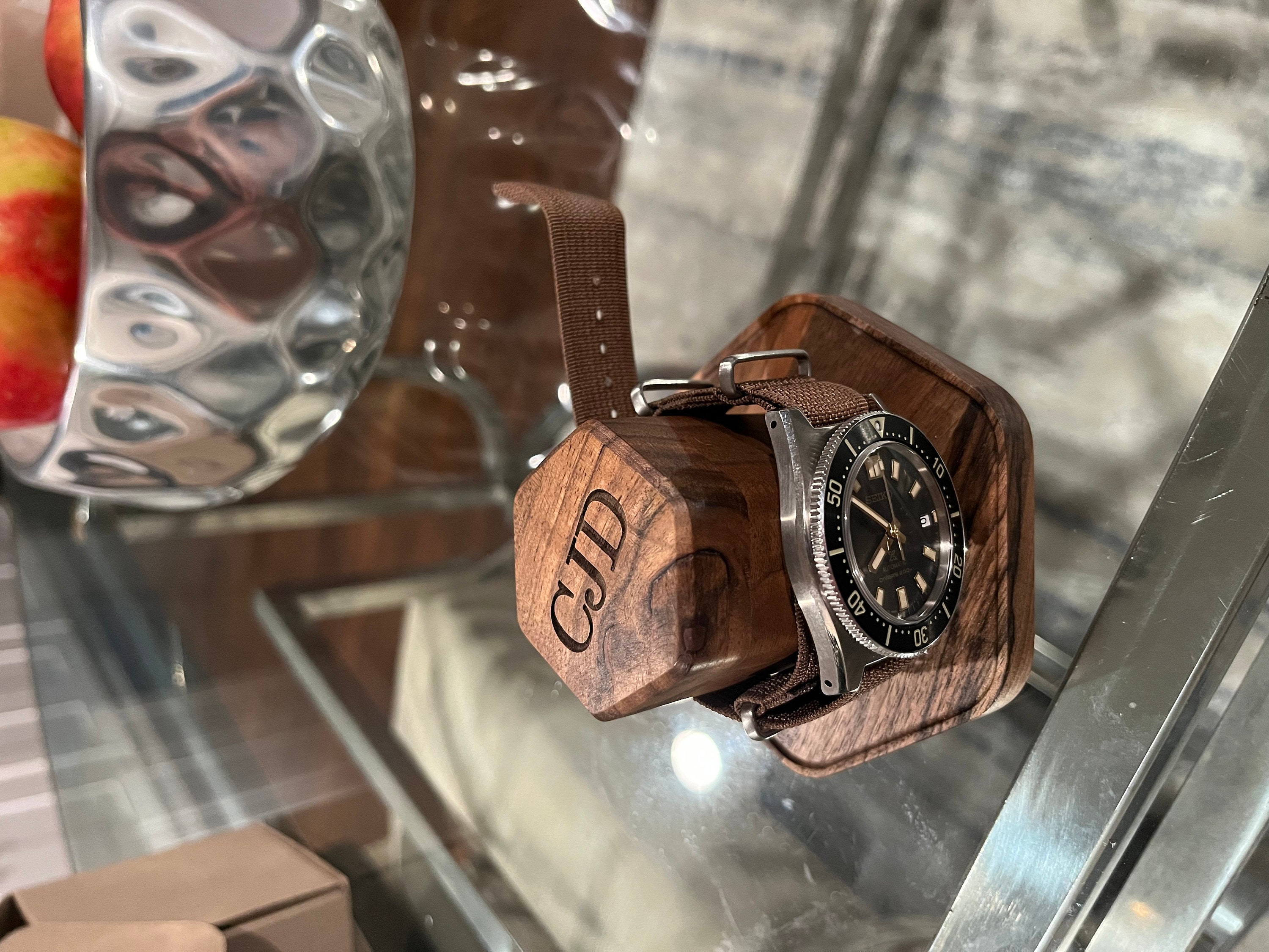 Watch holder for Men | Hexagon Watch Stand - Perfect Christmas gift