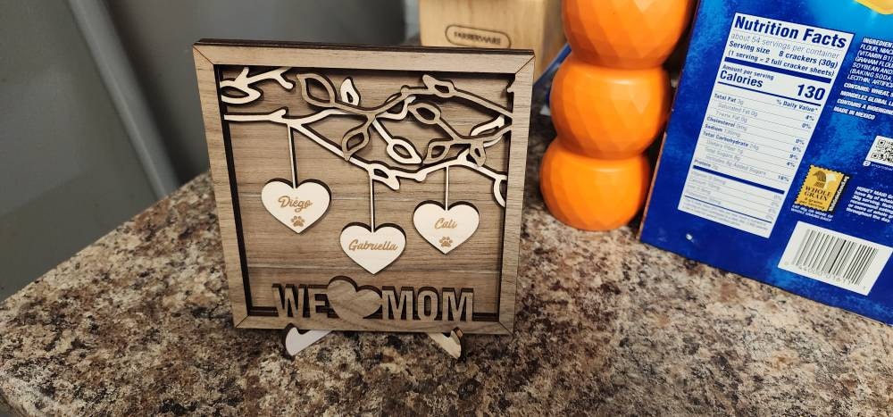 Custom Mother&#39;s Day Gift Personalized Gift from Kids Mother&#39;s Day Present from Children Mothers Day Gift for Grandma Grandchildren Names