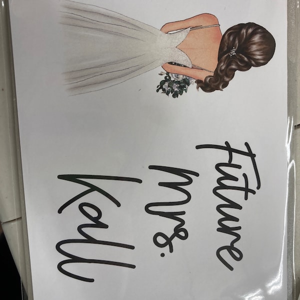 Future Mrs. | Custom Engagement Card | Personalized Wedding Stationery ...