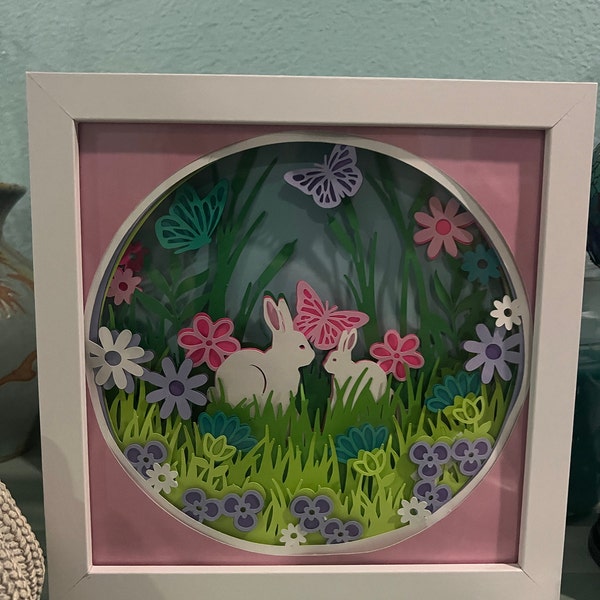 3D SPRING BUNNIES Svg - 3d EASTER Svg - Shadowbox Svg - for Cricut ...