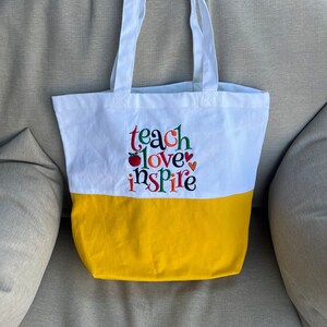 Teach Love Inspire Embroidery Design 4x4 5x7 6x10 8x8 Sizes - Etsy