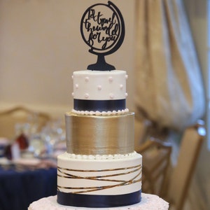 Cake Topper Wedding Globe Travel Adventure Cake Topper Etsy Cake Topper Wedding Globe Travel Adventure Cake Topper Etsy
