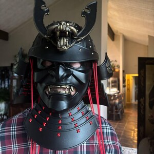 Buy Samurai Kabuto Helmet With Mask: Bronze Dragon Crest, Wearable