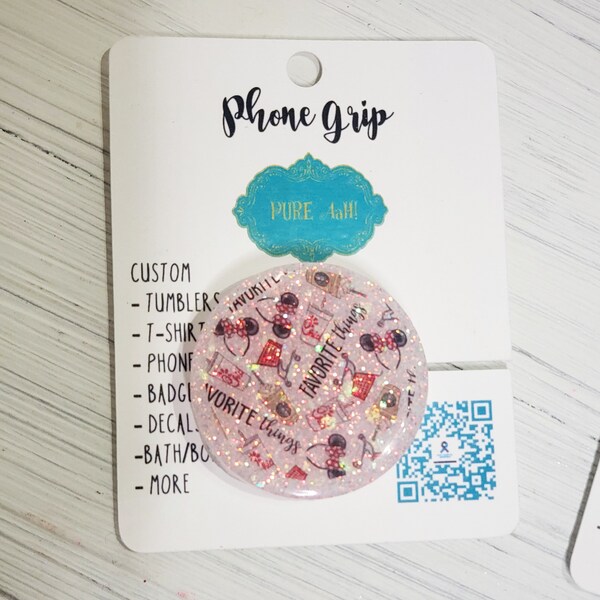 Phone Grip Display Card Blank Template, Pop Grip Holder Display Blank ...