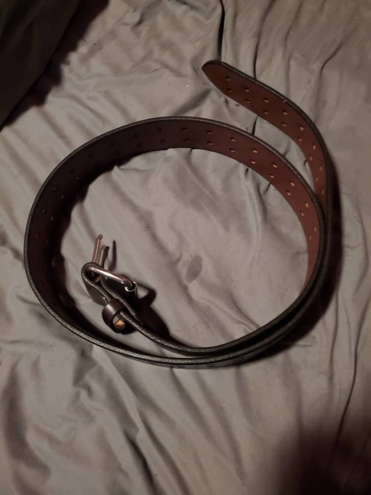 2&quot; Casual Amish Handmade Wickett & Craig Double Hole 12oz Real Bridle Leather Dress Work Belt for Gun Holster Strap-Made in Lancaster PA