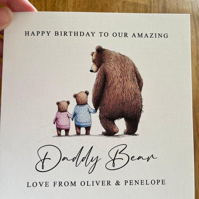 Biglietto Festa Del Papà Clintons: Orso E Orsetto, Per Papà E Nonno Speciali - Con Busta