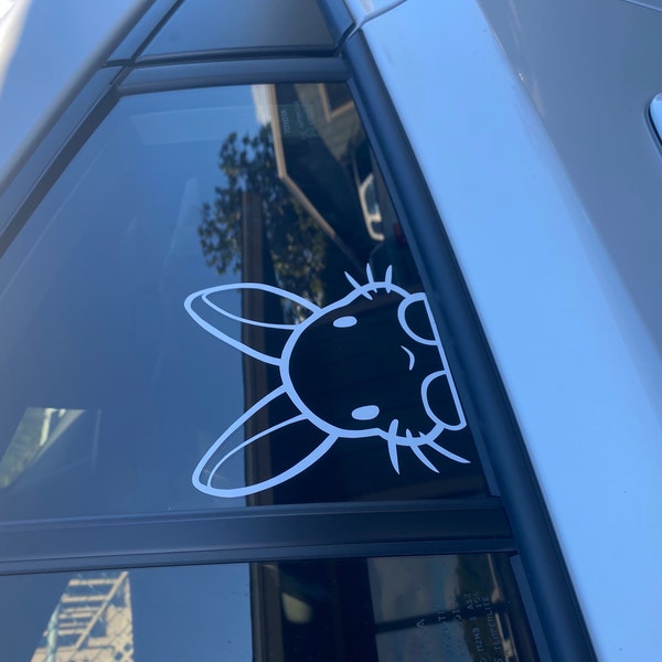 Rabbit Sticker; Peeking Bunny Car Decal, Rabbit Laptop Decal, Bunny ...