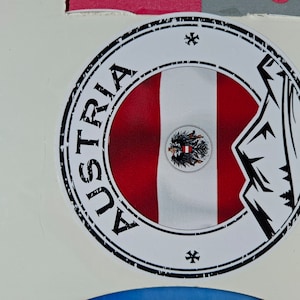 Österreich Wappen Emblem Aufkleber - Langlebige Vinylaufkleber - Österreich