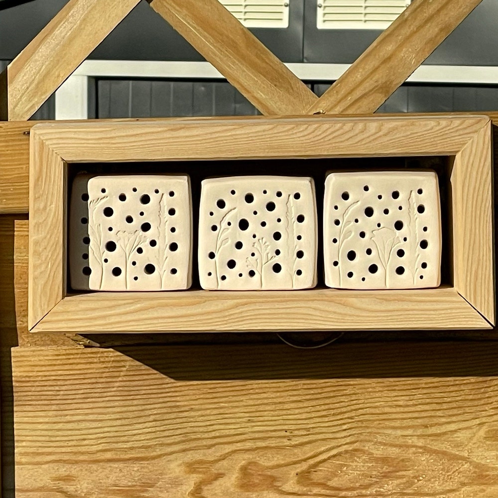 Bienenstein mittelgroß Insektenhotel Bienenhotel