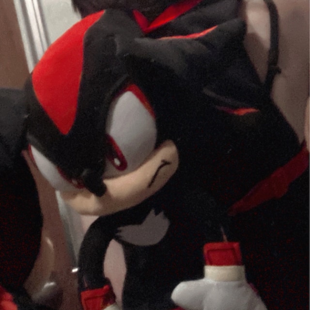 Sonic The Hedgehog Doll Plush Backpack - Shadow Backpack Black (24 Inch)