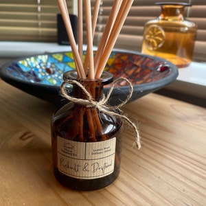 Apothecary Bottle Reed Diffuser Handmade Long Lasting 100ml Room