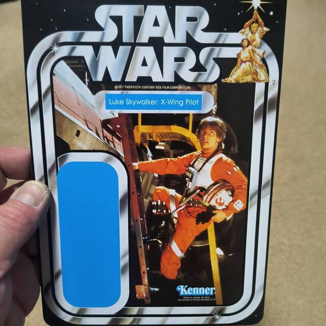 Luke Skywalker: X-wing Pilot (star Wars) - Kenner Cardback - Etsy