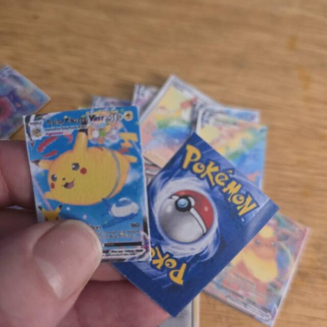 how to make mini pokemon cards DIY Miniature Pokemon Cards and Album