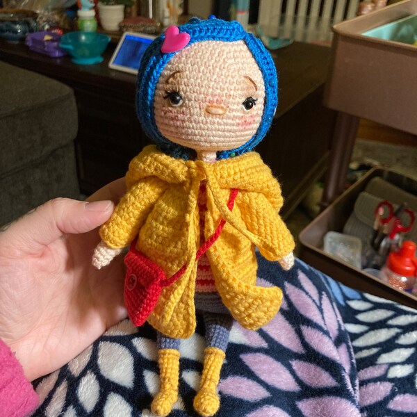 Coraline Doll Crochet Pattern. Amigurumi Coraline Pattern. PDF. English ...