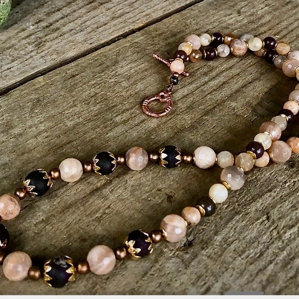 3 Pendentifs En Cristal Bohème Macramé - Opale Rose, Quartz Rutilé, Pietersite - Argent 925 - Fait Main
