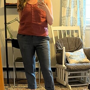 Linen GENOVA Pants / With Elastic 