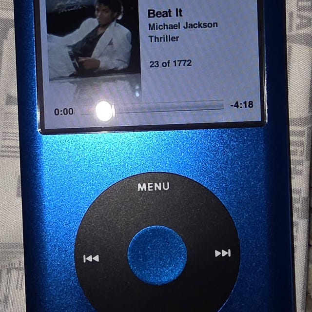ブルー iPod Classic 第7世代、アップグレードSDXC、カスタムメディア