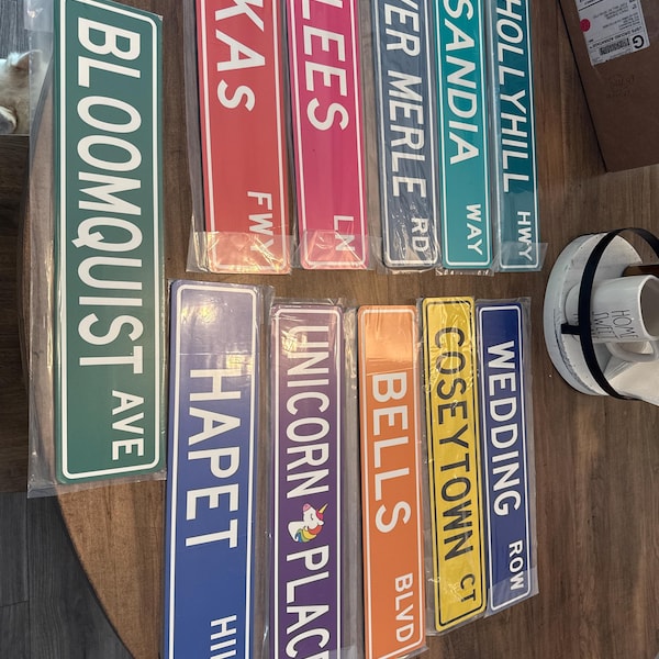 Custom Street Sign, Metal Street Sign, Personalized Street Sign, Make ...