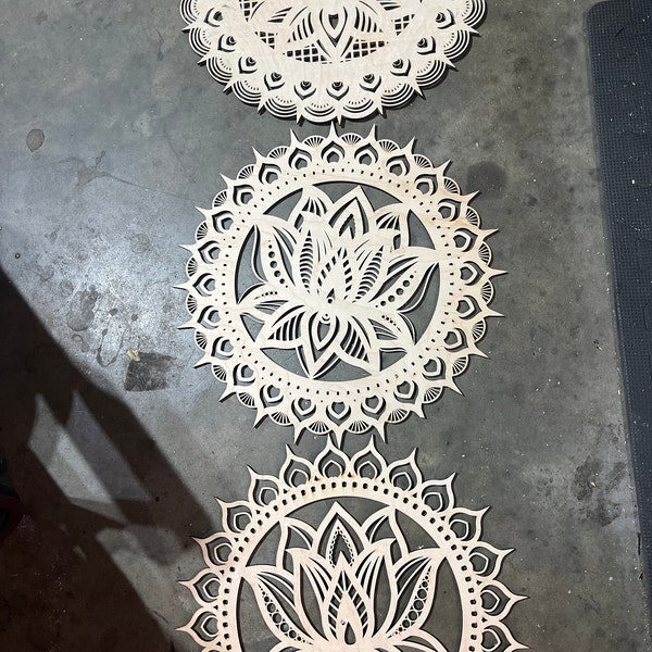Multilayer Laser Cut DXF - MANDALA LOTUS - Mandala Svg Files for Cricut ...