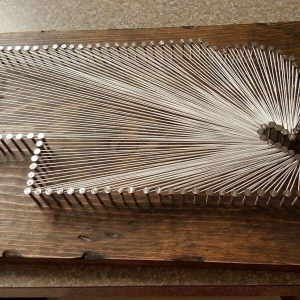 Custom Nebraska String Art, Personalized Rustic Wood State Map - Etsy