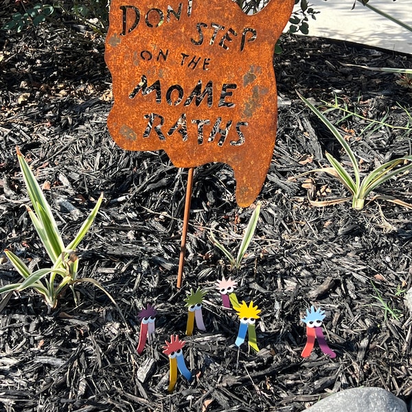 Don't Step on the Mome Raths Yard and Garden Stick Sign Alice in ...