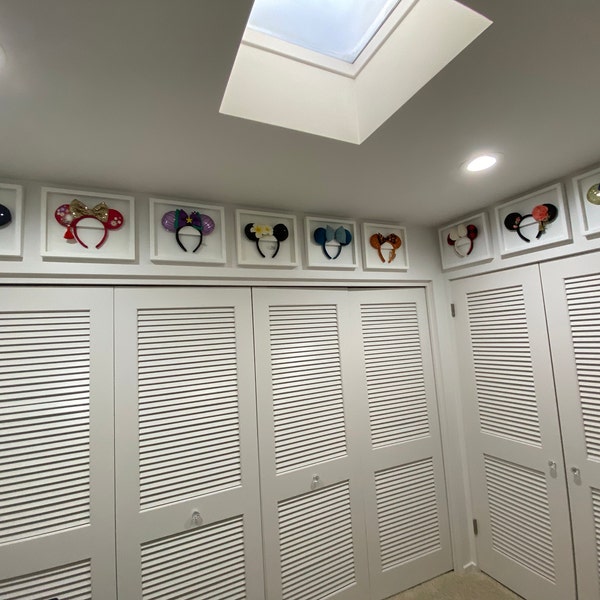 Disney Inspired Mouse Ears Frame With Holder for Ears - Holds 1, 2, or ...