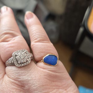 Customer photo from Julie, Raw Australian Opal Ring