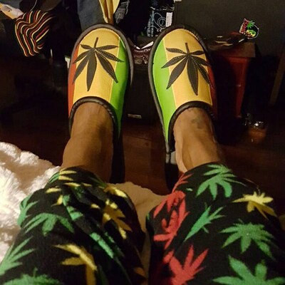 rasta slippers