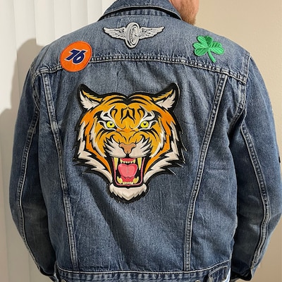 Bengal Tiger Iron-On Patch – Embroidered Wild Animal Souvenir – USA Made – Athena Brands