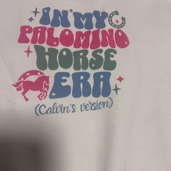 Vintage horse girl baby tee