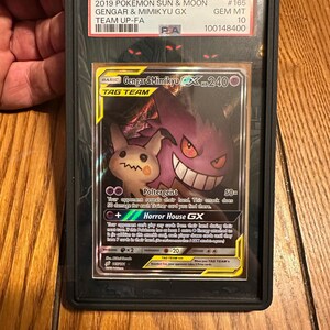 Buy Gengar Mimikyu GX Alternate Art Custom Pokemon Graded Display