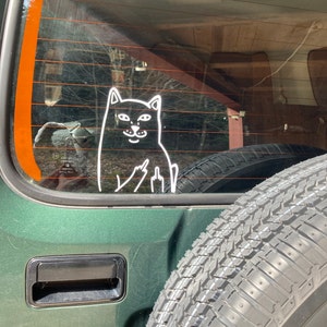 Zpahq Tuxedo - Adesivo Per Auto Con Gatto, 30 X 30 Cm
