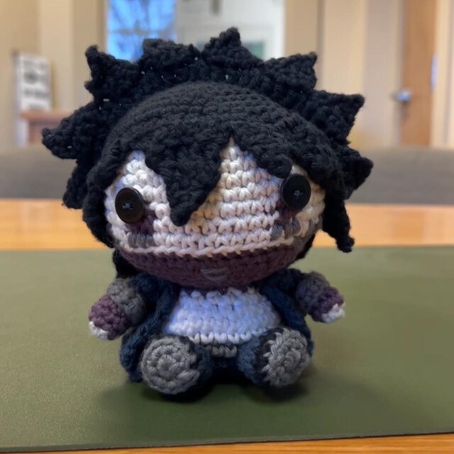 Black Hair Guy With Purple Skin Amigurumi | PDF PATTERN - Etsy