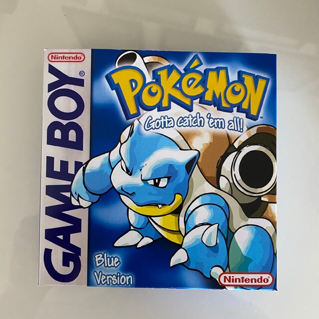 Pokémon Blue Gameboy Box Manual & Tray -NO GAME Included