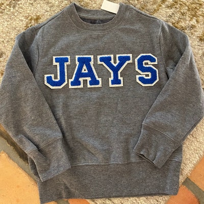 NEW Royal Blue 3.12 Chenille Letters, SILVER Glitter, Varsity Letter ...