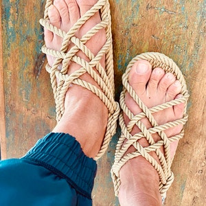 6 Strap Rope Sandal Women's - Etsy