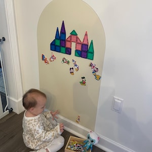 Magnetic chalkboard wall decal Magnetic wall decal playroom Montessori kids room Magnetic chalkboard for toddler gift - removable -