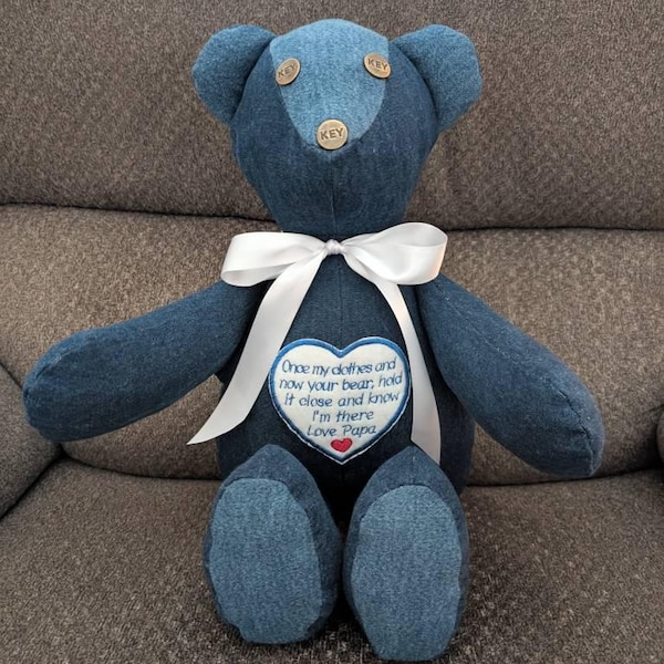 Personalised Memory Patch Bear - Etsy