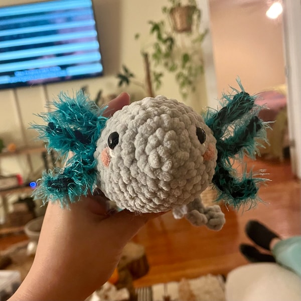 Axolotl Plush No Sew Crochet Pattern Do It Yourself Christmas Gift Baby ...