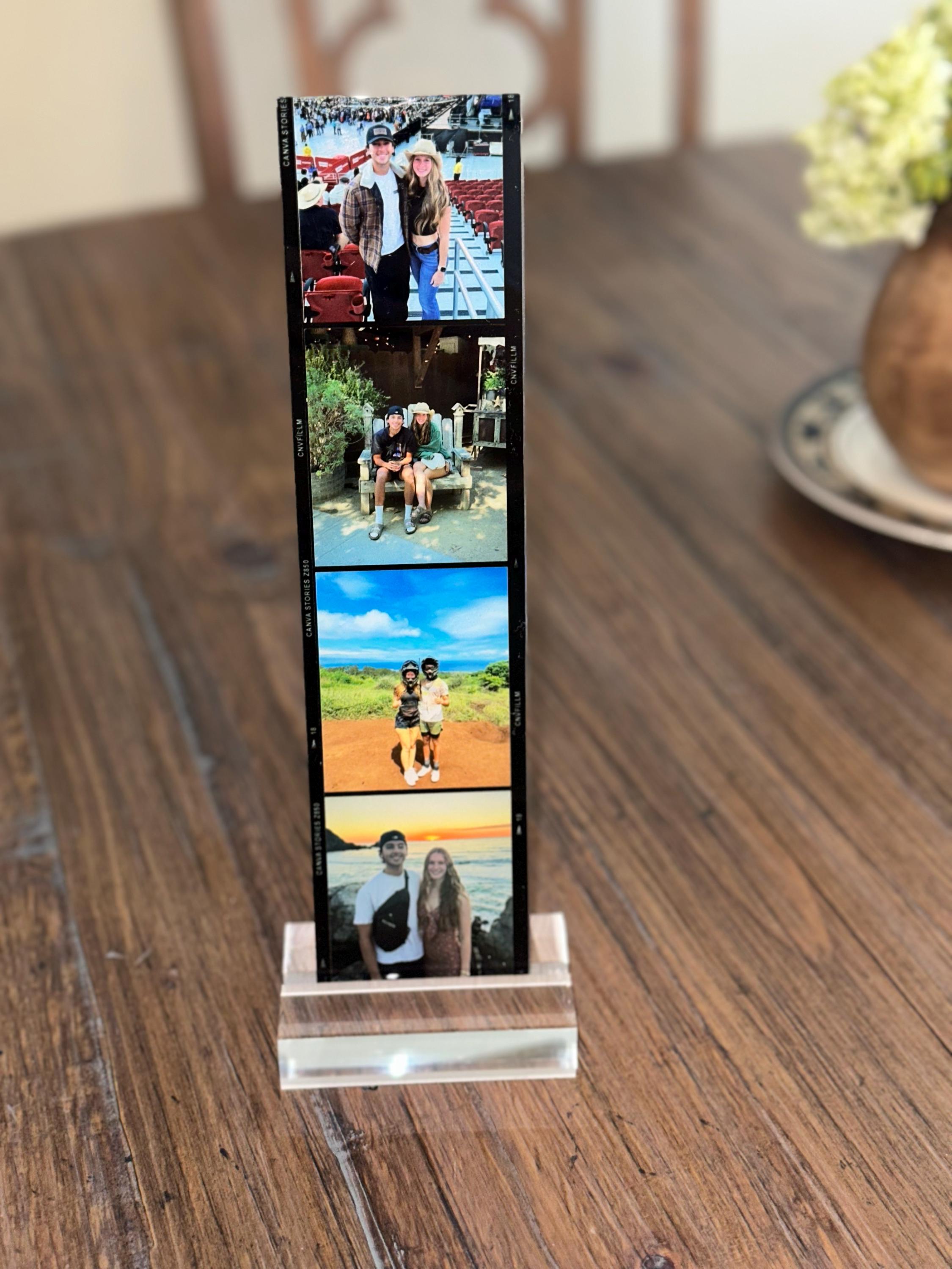 Personalized Film Photo Gift Acrylic Stand Custom Couple Photos Bestfriend Family Memory Anniversary Gifts for Her Meaningful Photo Keepsake
