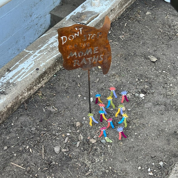 Don't Step on the Mome Raths Yard and Garden Stick Sign Alice in ...