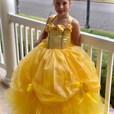 Princess Belle Inspired Dress Belle Party Dressgirls/toddler - Etsy