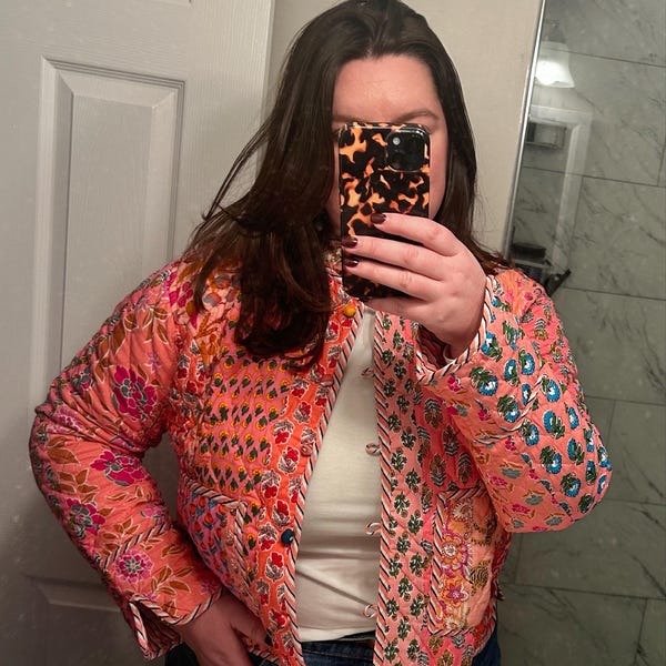 Ivy Jane Kantha Stitch Patchwork Blazer main image 0