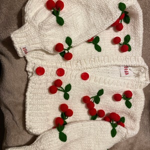 Candy Fairy Spring Lady Lace Knit White Pink Cardigan main image 0