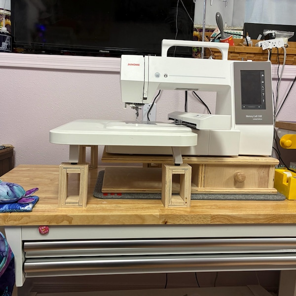 Embroidery Riser Fits Janome 400E/ 500E/550E Handcrafted Handmade ...