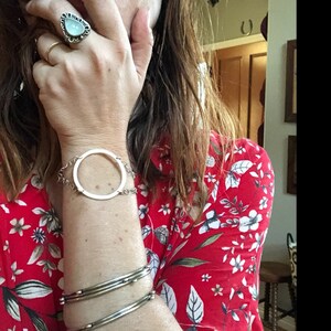 Timeless Statement Bracelet, a Hassle Free Minimalist Circle Design