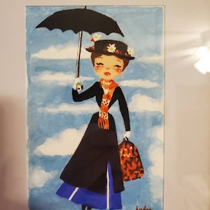 Mary Poppins Flying Nanny Fine Art Print – (4x6 Inch) - Etsy